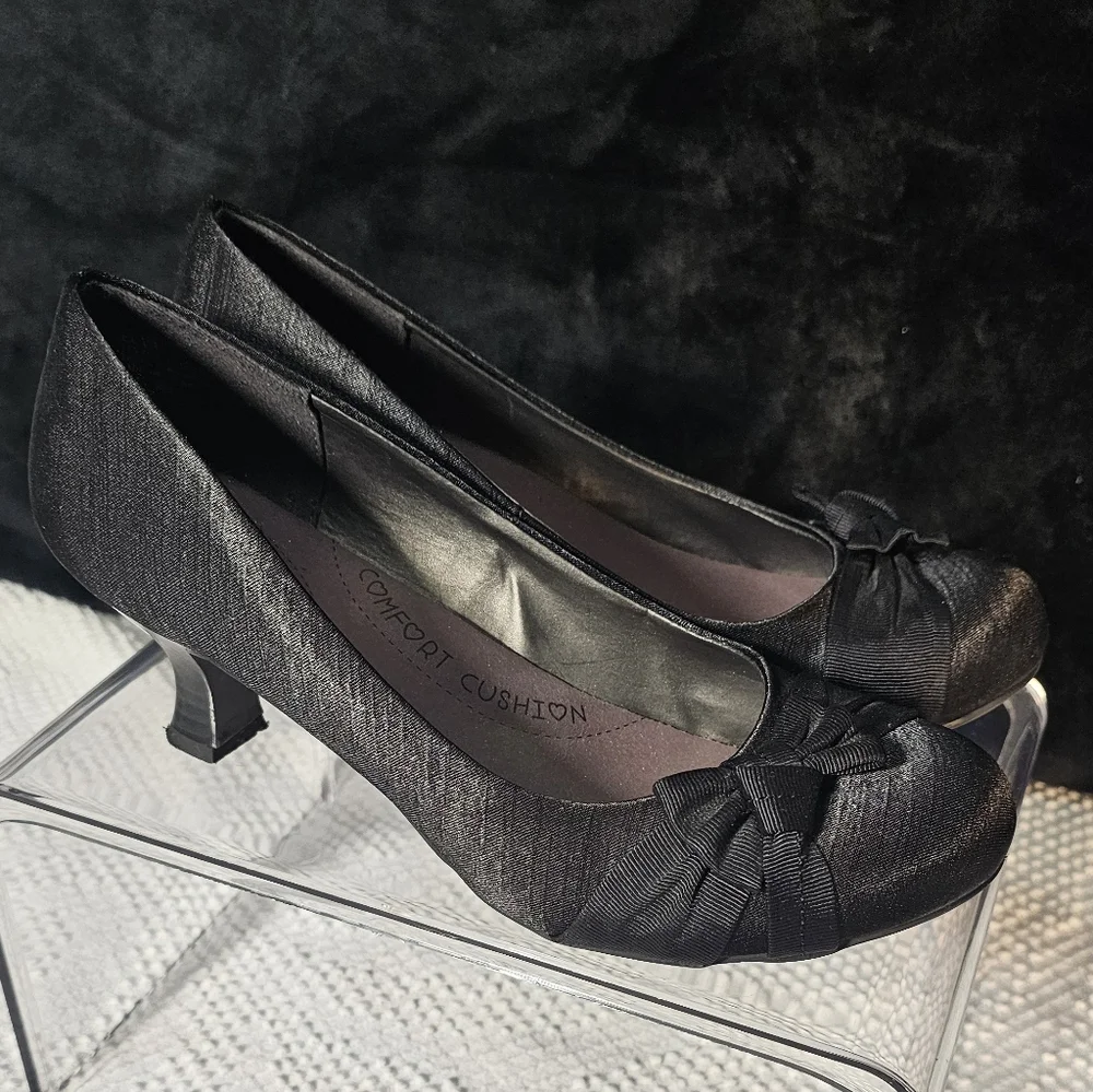 Black Jellypop Elva Dress Heel Size 9 Comfort Cushion Soles - Picture 3 of 10